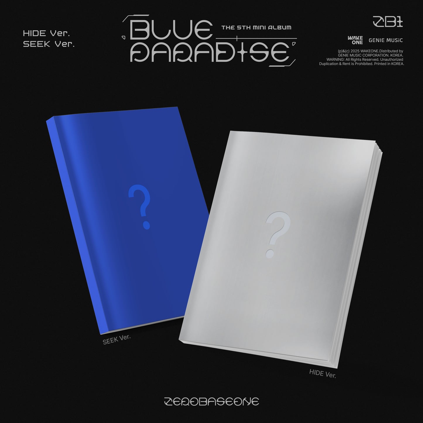 ZB1 - BLUE PARADISE Standard (SEEK & HIDE ver.)