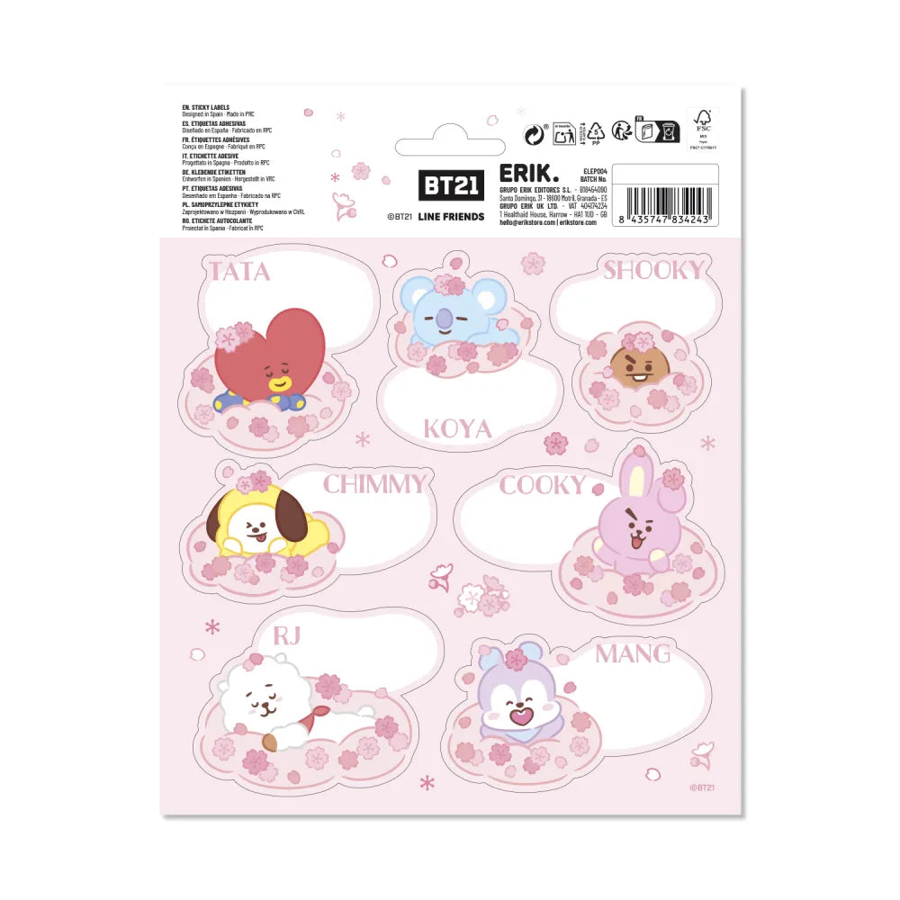 PEGATINAS BT21