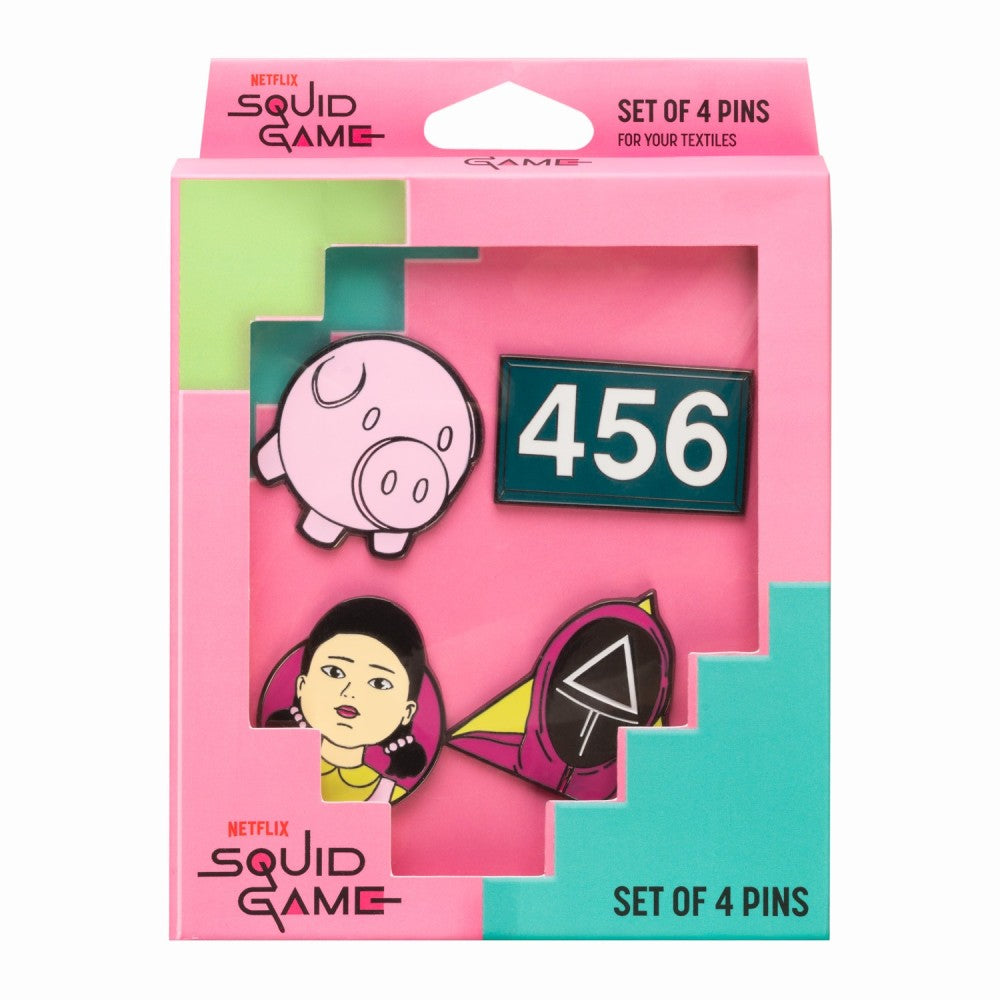 SET 4 PINS EL JUEGO DEL CALAMAR