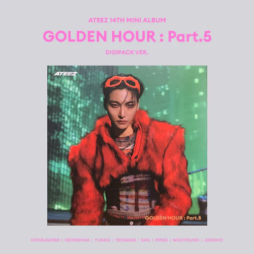 ATEEZ 14th Mini Album [GOLDEN HOUR : Part.5] (DIGIPACK Ver.)