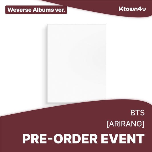 BTS 5th Full Album [ARIRANG] (Weverse Albums ver.) + POB Ktown4u