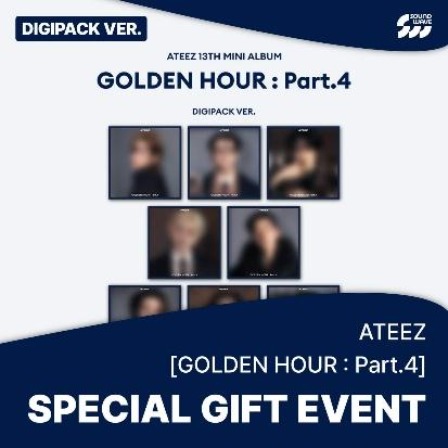 ATEEZ 13th Mini Album [GOLDEN HOUR : Part.4] (Digipack Ver) + Soundwave Gift