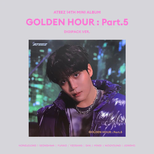 ATEEZ 14th Mini Album [GOLDEN HOUR : Part.5] (DIGIPACK Ver.)