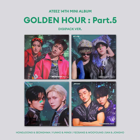 ATEEZ 14th Mini Album [GOLDEN HOUR : Part.5] (DIGIPACK UNIT Ver.)