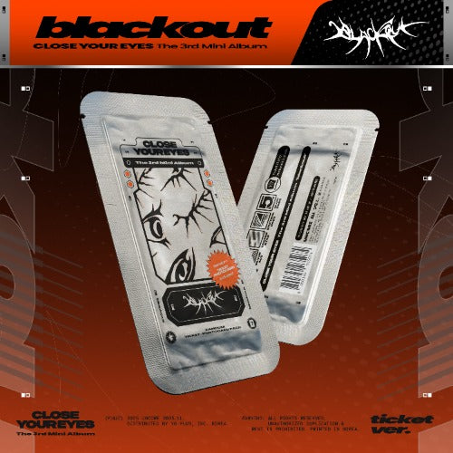 CLOSE YOUR EYES 3rd Mini Album [blackout] (ticket ver.)