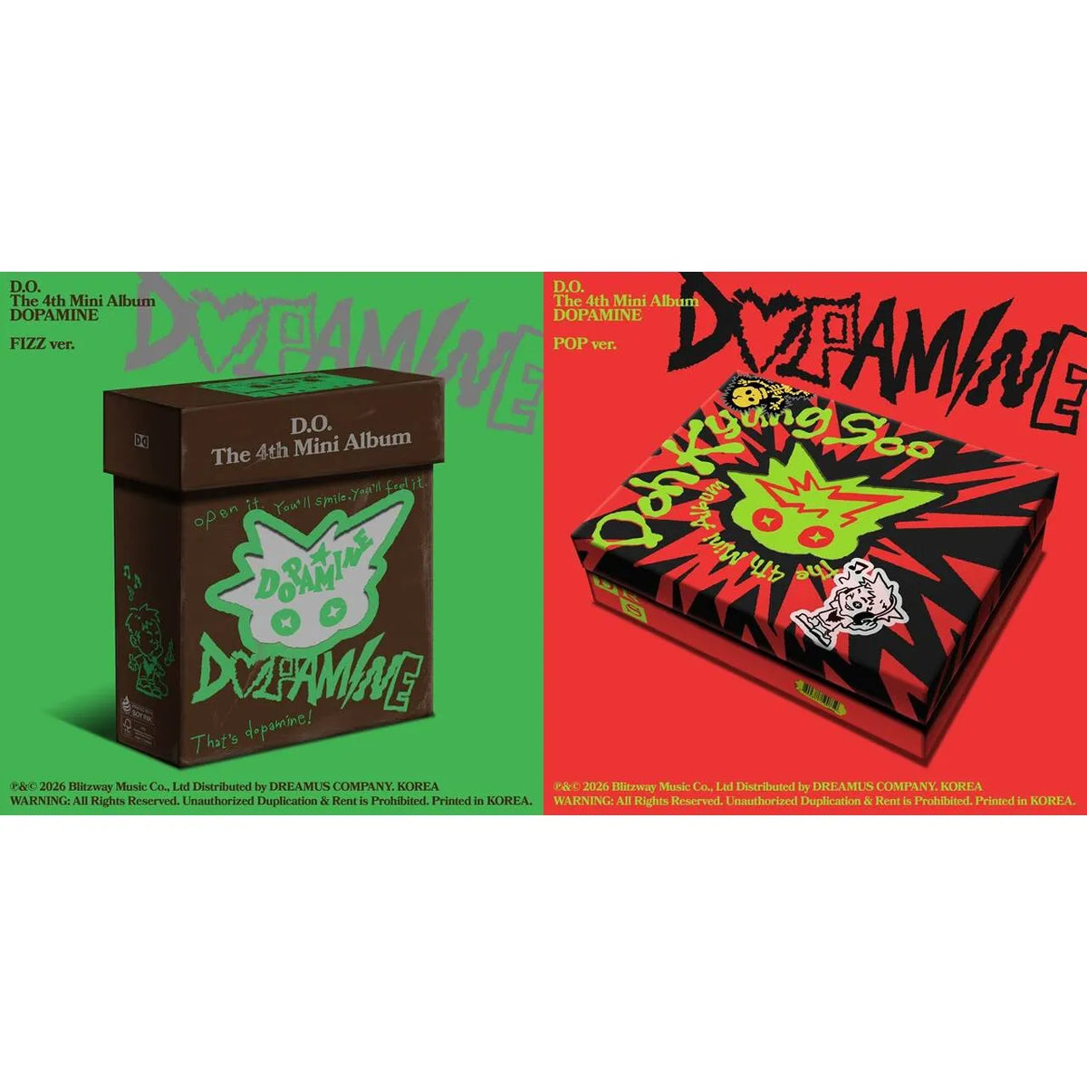 D.O – The 4th Mini Album [DOPAMINE] (Fizz Ver / Pop Ver)
