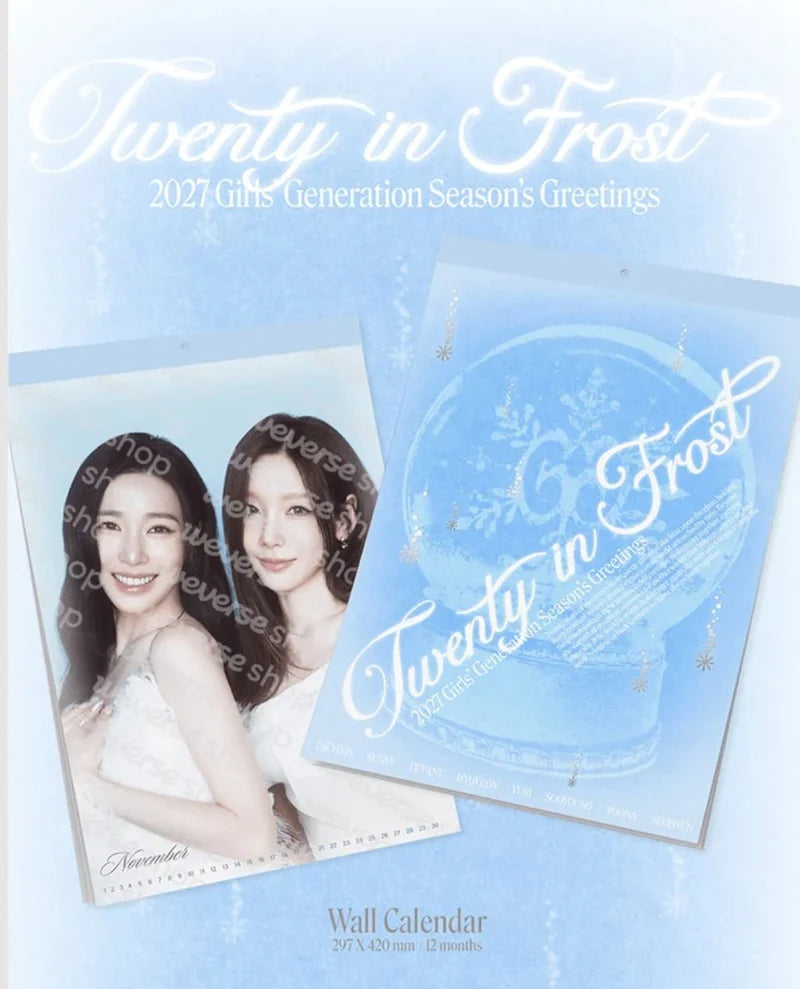 Girls' Generation 2027 Season's Greetings Wall Calendar [Twenty in Frost]