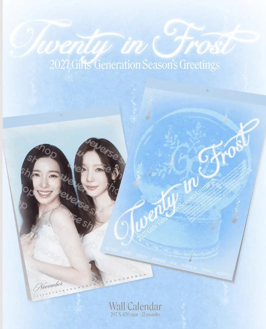 Girls' Generation 2027 Season's Greetings Wall Calendar [Twenty in Frost]