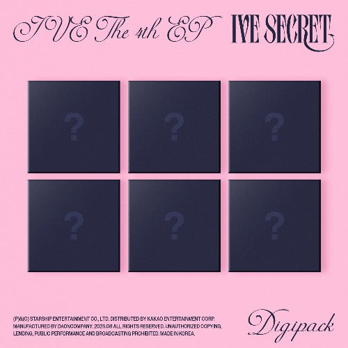 IVE 4th EP Album [IVE SECRET] (Digipack Ver.)