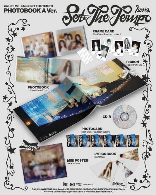 izna 3rd Mini Album [SET THE TEMPO] (PHOTOBOOK Ver.)