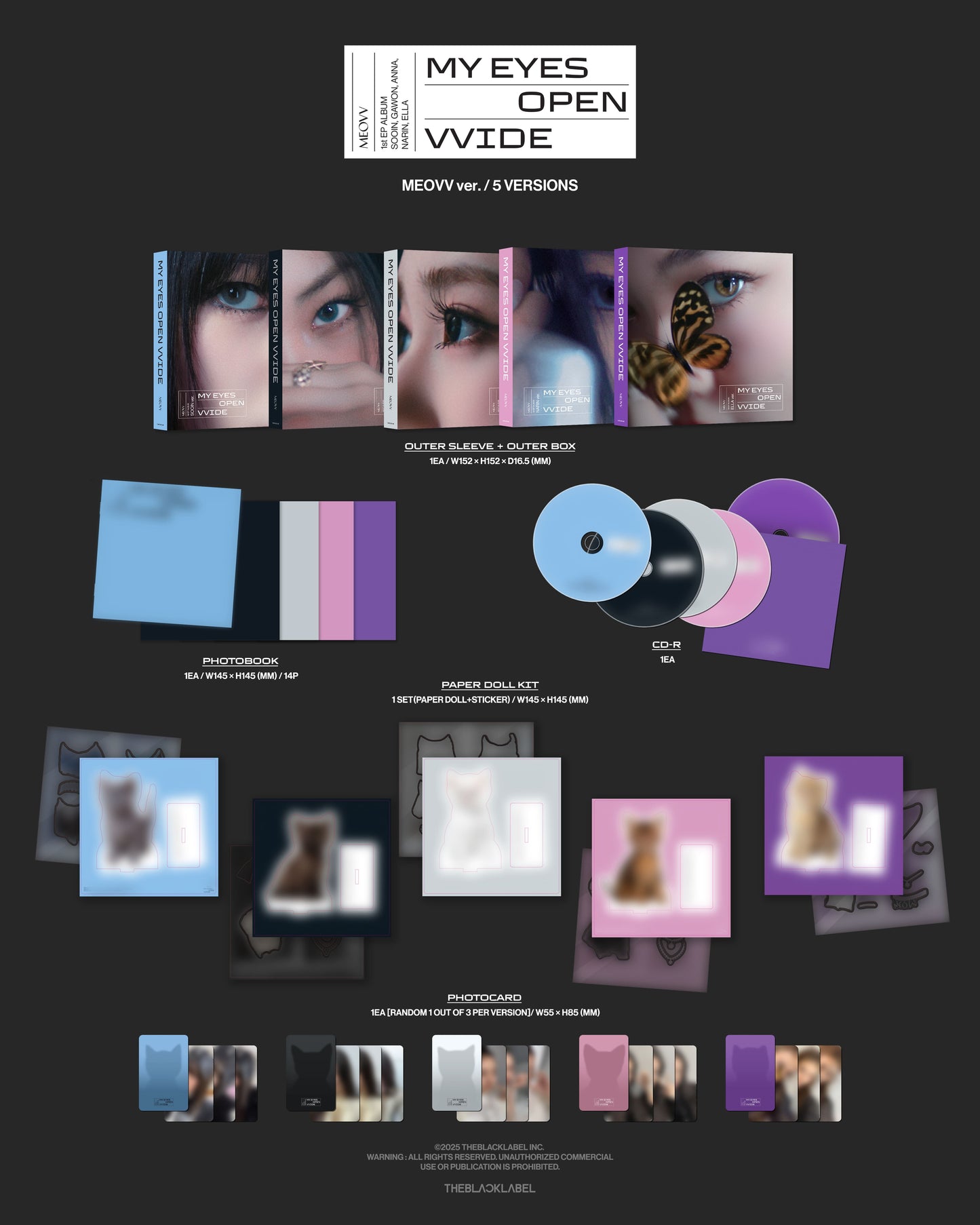 MEOVV 1st EP Album [MY EYES OPEN VVIDE] (MEOVV Ver.)