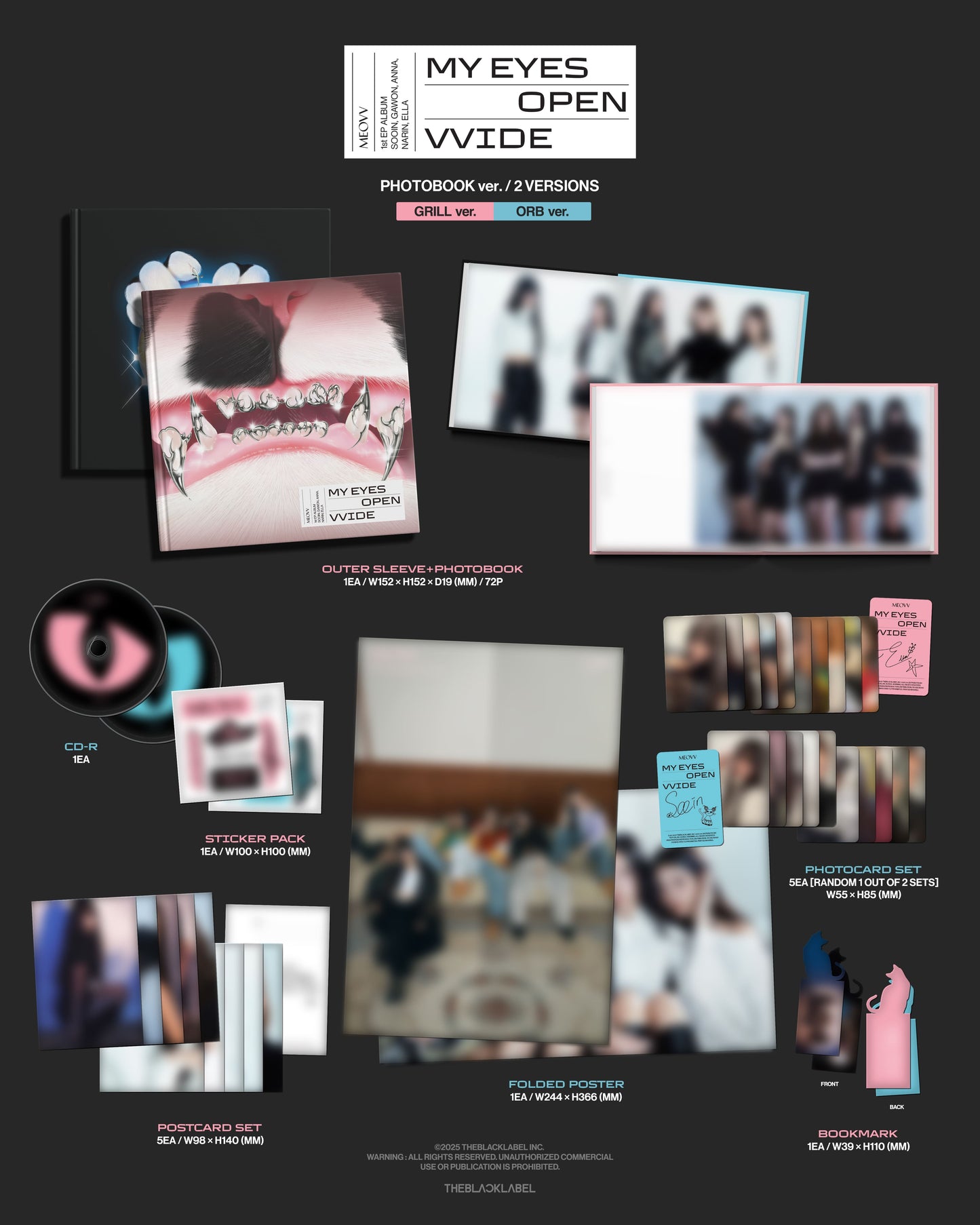 MEOVV 1st EP Album [MY EYES OPEN VVIDE] (PHOTOBOOK Ver.)