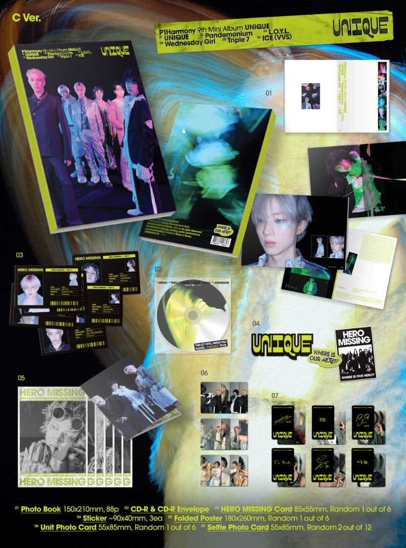 P1Harmony 9th Mini Album [UNIQUE] (Photobook Ver.)