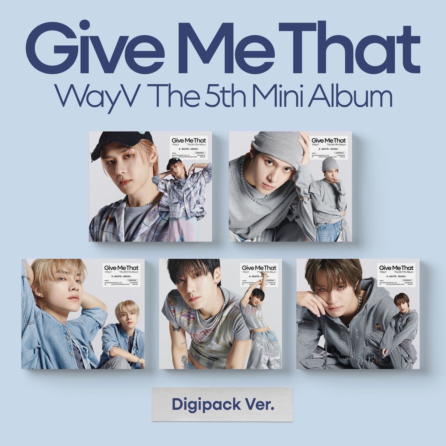 WayV 5th Mini Album [Give Me That] (Digipack Ver.) (Random Ver.)