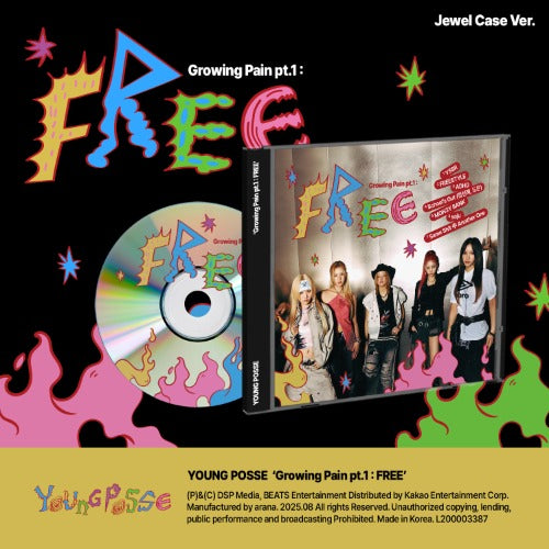 YOUNG POSSE EP [Growing Pain pt.1 : FREE] (Jewel Case Ver.)