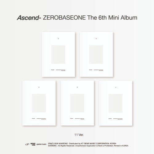 ZEROBASEONE 6th Mini Album [Ascend-] (11 Ver.)