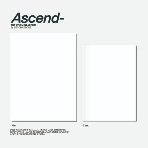ZEROBASEONE 6th Mini Album [Ascend-] (Photobook Ver.) (1 Ver. & 10 Ver.)