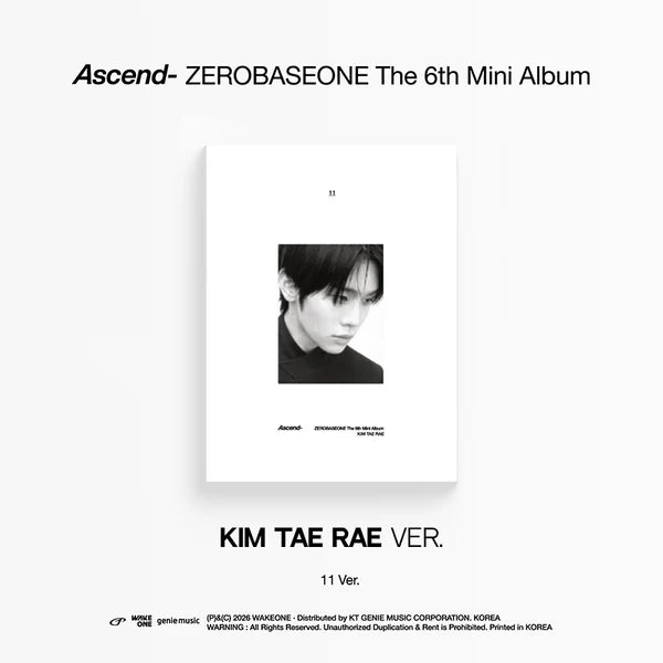 ZEROBASEONE 6th Mini Album [Ascend-] (11 Ver.)