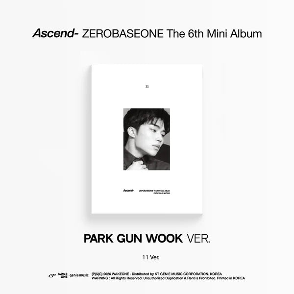 ZEROBASEONE 6th Mini Album [Ascend-] (11 Ver.)